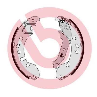 Imagem de BREMBO S 68 548 Maxilas de travão 203 38 com alavanca do mão SMART: Fortwo III Coupe