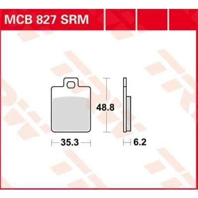 Imagem de TRW Organic Allround MCB827 Jogo de pastilhas para travão disco