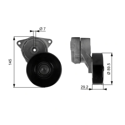 Imagem de GATES T38169 Polia Tensora FleetRunner Micro V Stretch Fit