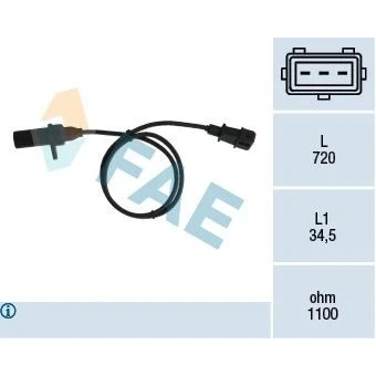 Imagem de FAE 79006 Gerador de Impulsos FIAT: Stilo Hatchback, Doblo I Cargo