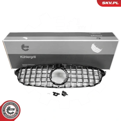 Imagem de ESEN SKV 66SKV537 Grelha de Radiador prateado com câmara MERCEDES BENZ: Classe C T modell, Coupe