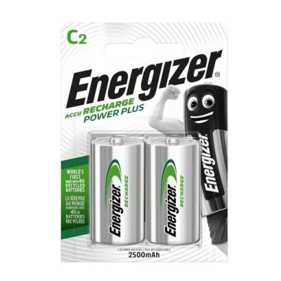 Imagem de Energizer Power Plus Pilhas Recarregáveis 2500mAh C HR14 2 Unidades