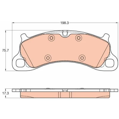 Imagem de TRW GDB2057 Jogo de pastilhas para travão disco preparado indicador aviso desgaste PORSCHE: 911 Cabrio