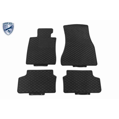 Imagem de VAICO V20 4374 Conjunto de tapete chão Borracha à frente e atrás 4 preto medida BMW: 5 Sedan