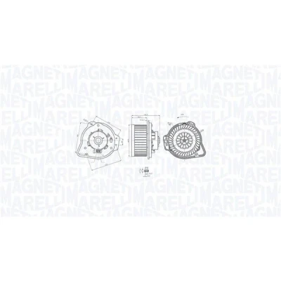 Imagem de MAGNETI MARELLI 069412772010 Ventilador do Habitáculo VOLVO: XC70 I Cross Country