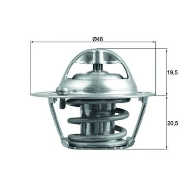 Imagem de MAHLE ORIGINAL TX 204 82D Termóstato, líquido de refrigeração 82 48 com junta FORD: FIESTA 5, 6, 5 Van