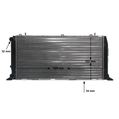 Imagem de MAHLE ORIGINAL CR 1415 000S Radiador, arrefecimento do motor 620 322 34 Aletas de refrigeração unidas mecanicamente AUDI: 80 B4 Avant, Sedan