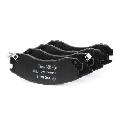 Imagem de BOSCH 0 986 424 523 Jogo de pastilhas para travão disco Baixo teor metálico com avisador sonoro desgaste chapa anti ruído endado, norauto,