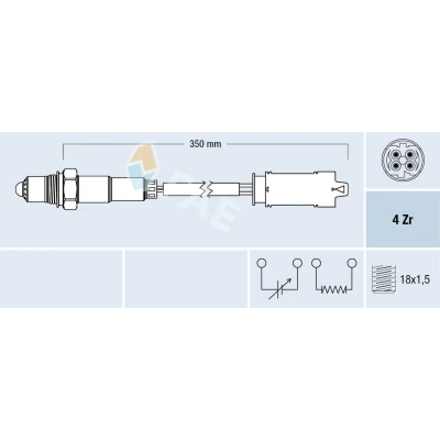 Imagem de FAE 77368 Sonda lambda com aquecimento
