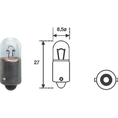 Imagem de MAGNETI MARELLI 002893100000 Lâmpada 12 4 T4W BA9s VOLKSWAGEN: GOLF 3, Polo III Hatchback, 2, AUDI: A3 Sportback, 80 B4 Avant, A4 B5 Sedan