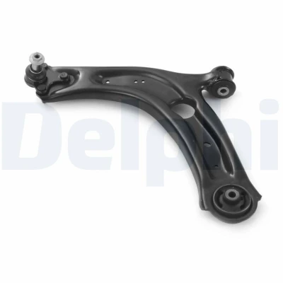 Imagem de DELPHI TC4650 Braço de suspensão com articulação suspensão/guia esquerda, Eixo dianteiro oscilante longitudinal Chapa aço
