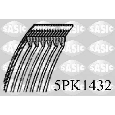 Imagem de SASIC 5PK1432 Correia trapezoidal estriada 1432 5 VOLKSWAGEN: Golf 4, Passat B5 Sedan, Variant, AUDI: A4 B6 Avant, Sedan