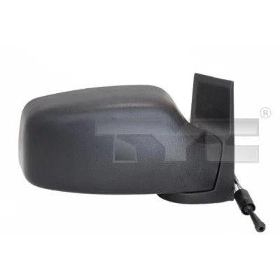 Imagem de Espelho retrovisor Tyc 305 0022 esquerda preto ajuste: por cabo de aço, plano