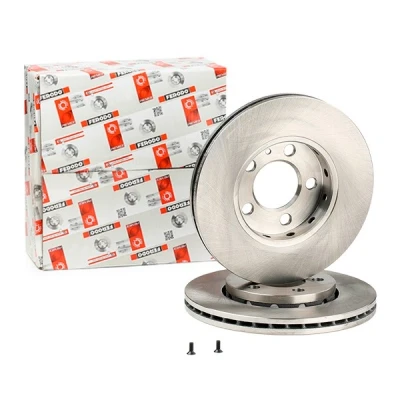 Imagem de FERODO PREMIER Coat+ disc DDF927C Disco de travão 256 22 5 ventilado revestido com parafusos SEAT: Ibiza 4, Toledo 2 Limousine, 4 Sportcoupe