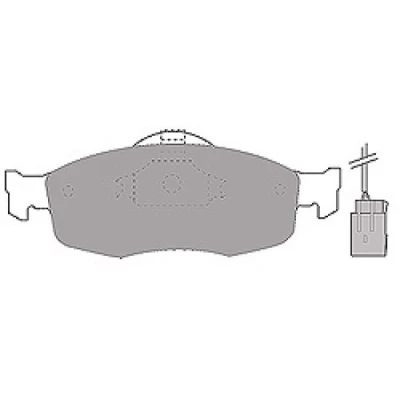 Imagem de MAPCO 6369 Jogo de pastilhas para travão disco Eixo dianteiro incl. contacto aviso desgaste com chapa anti ruído FORD: MONDEO 1
