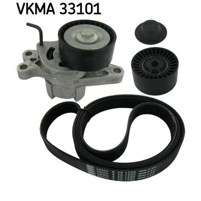 Imagem de SKF VKMA 33101 Jogo de correias trapezoidais estriadas PEUGEOT: 206 Hatchback, Partner I Van, SW, CITROËN: Xsara Picasso