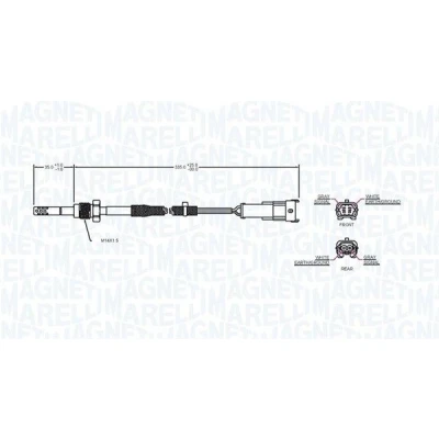 Imagem de MAGNETI MARELLI 172000043010 Sensor OPEL: Astra H GTC