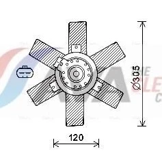 Imagem de AVA COOLING SYSTEMS CN7553 Ventilador de Radiador 305mm