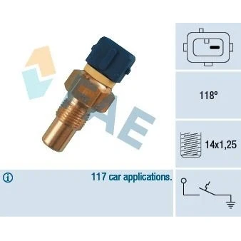 Imagem de Sensor, temperatura do líquido de refrigeração FAE FAE35290