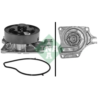 Imagem de INA 538 0574 10 Bomba de água com polia para accionamento da correia trapezoidal estriada MAZDA: 2 Hatchback