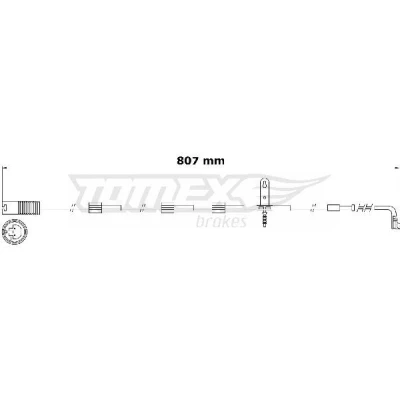 Imagem de TOMEX brakes TX 31 00 Sensor de Desgaste Pastilha Freio Eixo dianteiro MINI: Hatchback, Clubman, Cabrio