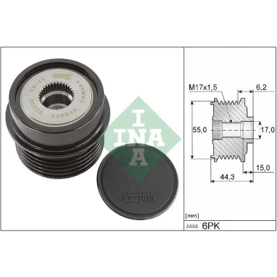 Imagem de INA 535 0231 10 Polia Roda Livre do Alternador Ferramenta especial necessária para a montagem