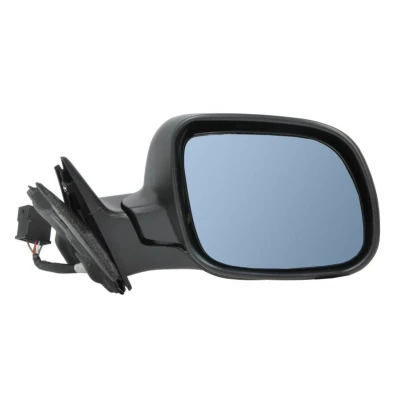 Imagem de espelho retrovisor Blic 5402 04 1121596P à direita preto elétrico convexo, tom azul, aquecível, Caixa do pequena AUDI: A3 Hatchback