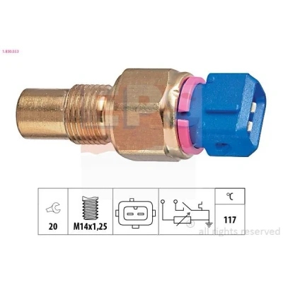 Imagem de EPS 1.830.553 Sensor da Temperatura do Líquido de Refrigeração Made in Italy OE Equivalent PEUGEOT: 206 Hatchback, Partner I Van, 306 Sedan