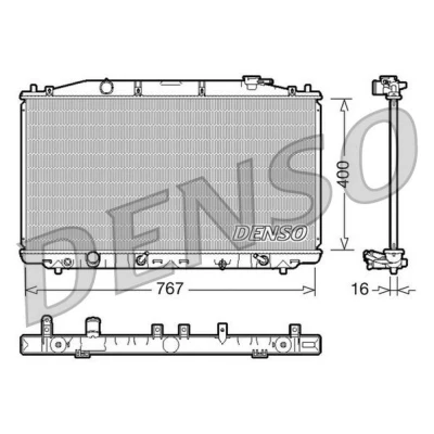 Imagem de Radiador, arrefecimento do motor DENSO DRM40025