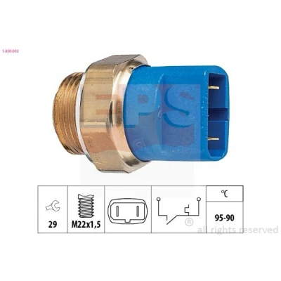 Imagem de EPS 1.850.032 Interruptor de temperatura, ventilador do radiador M22x1,5 Made in Italy OE Equivalent AUDI: A4 B5 Sedan, 80 B4 Avant, Sedan