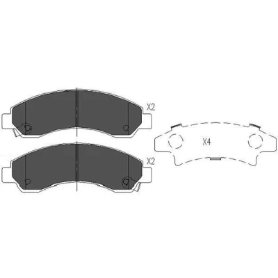 Imagem de KAVO PARTS KBP 3514 Jogo de pastilhas para travão disco com avisador sonoro desgaste