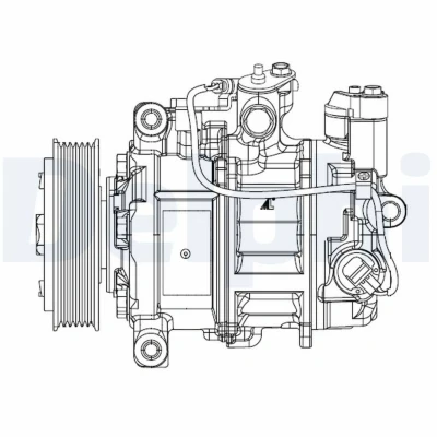 Imagem de DELPHI CS20504 compressor 6SEU14C PAG 46 com óleo de BMW: 1 Hatchback