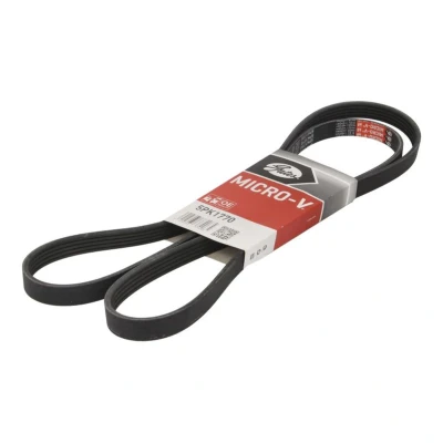 Imagem de GATES 5PK1770 Correia trapezoidal estriada 1770 5 Poliéster, EPDM (borracha de etileno propileno dieno) FleetRunner Micro V MITSUBISHI: COLT 6