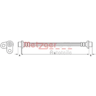 Imagem de METZGER 4110747 Mangueira de Travão 278