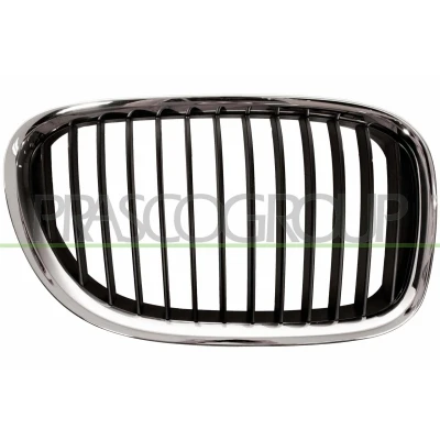 Imagem de BLIC 6502 07 0077992P Grelha de Radiador à frente, lado direito crómio, preto BMW: 7