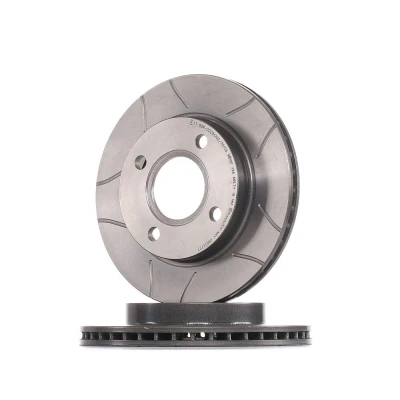 Imagem de BREMBO MAX LINE 09.6727.77 Disco de travão 240 20 4 interior ventilado, fendido revestido com anilha mola recartilhada FORD: Puma, FIESTA 3