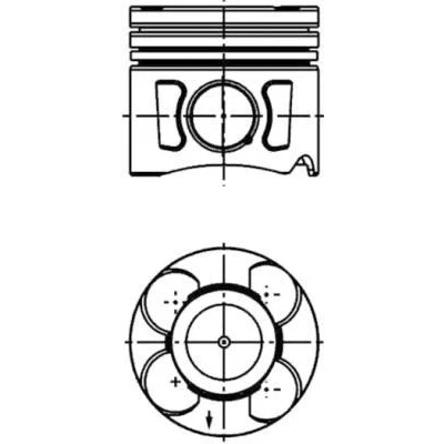Imagem de KOLBENSCHMIDT 41648600 Pistão 69,6