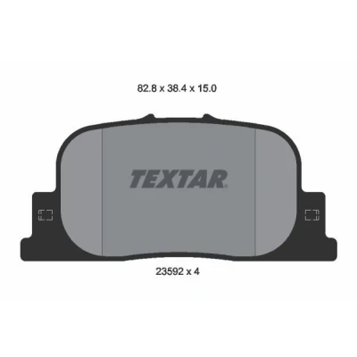 Imagem de TEXTAR 2359201 Jogo de pastilhas para travão disco não preparado indicador aviso desgaste TOYOTA: Prius II Liftback, Camry IV Sedan