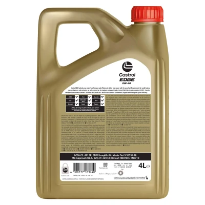 Imagem de Castrol EDGE 0W 40 1l Óleo do motor 15F712 BMW: 3 Sedan, Touring, 1 Hatchback, MERCEDES BENZ: Classe A, C T modell