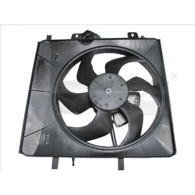Imagem de TYC 805 0016 ventilador de radiador 342 180 com estrutura do (caixilho) CITROËN: C3 I Hatchback, C2 Pluriel