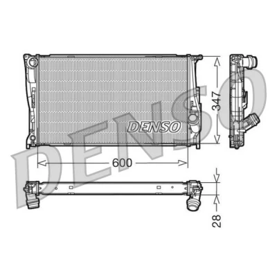 Imagem de DENSO DRM05111 Radiador, arrefecimento do motor Alumínio 600 347 28 BMW: 1 Hatchback, 3 Coupe, Touring
