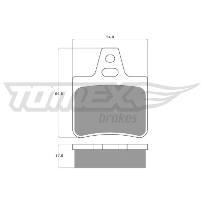 Imagem de TOMEX brakes TX 12 07 Jogo de pastilhas para travão disco Eixo traseiro CITROËN: BX Carrinha, Hatchback, CX 2