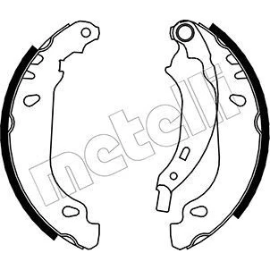 Imagem de METELLI 53 0356 Maxilas de Travão 180,0mm 42mm RENAULT: CLIO 2, 2 Kasten