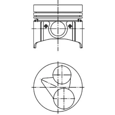 Imagem de KOLBENSCHMIDT 40224600 Pistão 67mm AIXAM: 500 Hatchback