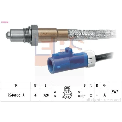 Imagem de EPS 1.998.298 Sonda lambda Made in Italy OE Equivalent com aquecimento, plana, Rosca pré lubrificada FORD: Focus 2, FIESTA 5, 2 Kombi