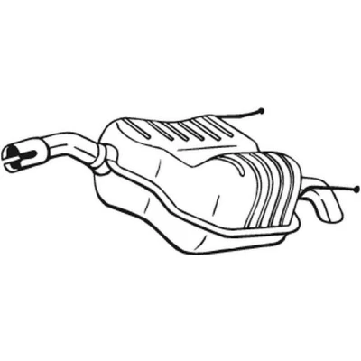 Imagem de BOSAL 185 001 Panela de escape traseira