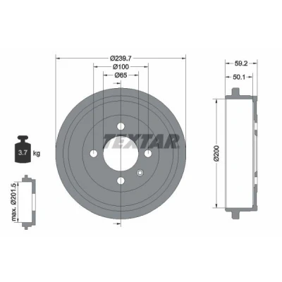 Imagem de TEXTAR 82061300 Kit de acessórios, pastilhas travão HONDA: Stream I, Accord 7 Limousine