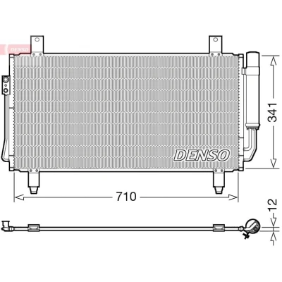 Imagem de DENSO DCN45006 Condensador com secador 678x360.6x12 R 134a 678