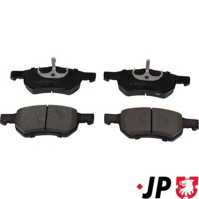 Imagem de JP GROUP 5063600710 Jogo de pastilhas para travão disco Eixo dianteiro excl. contacto aviso desgaste CHRYSLER: Voyager / Grand 3