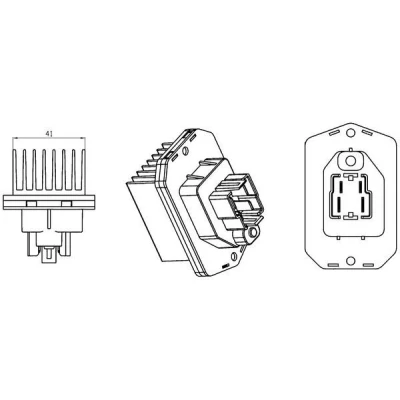 Imagem de MAHLE ORIGINAL ABR 76 000S Regulador, ventilador do habitáculo